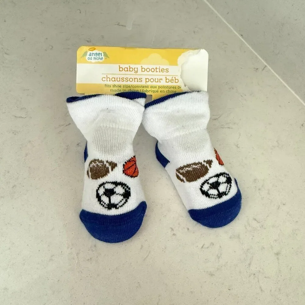 Angel of Mine Baby Booties Socks -‎ Newborn 0+ Months sports